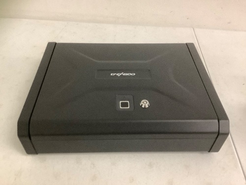 Biometric Security Box w/ Key, Appears new - Lot 87