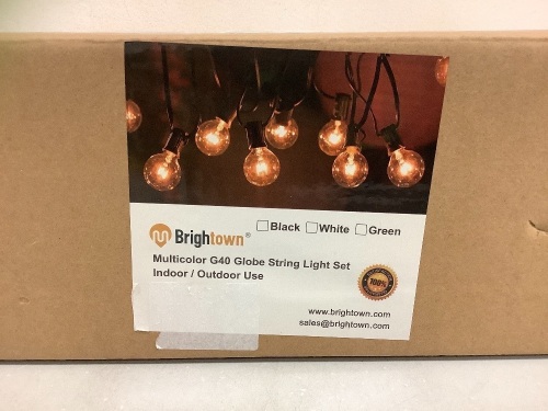 Brightown Globe String Lights, E-Comm Return - Lot 114