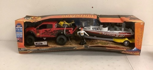 Imagination Adventure Truck and Boat Playset, E-Comm Return - Lot 317