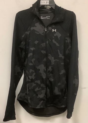 Under Armour Womens Hooded Long Sleeve Shirt, S, Appears New - Lot 379
