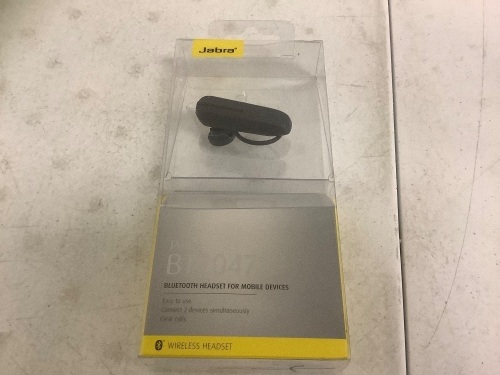 Jabra Bluetooth Headset, Untested, E-Commerce Return - Lot 483