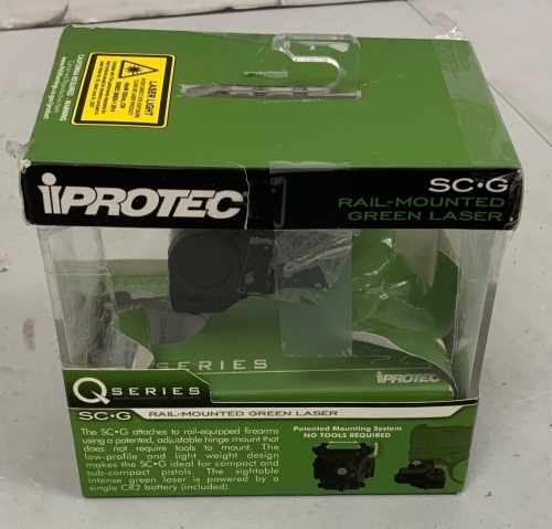 iProtec Rail Mounted Green Laser, Untested, E-Commerce Return - Lot 671