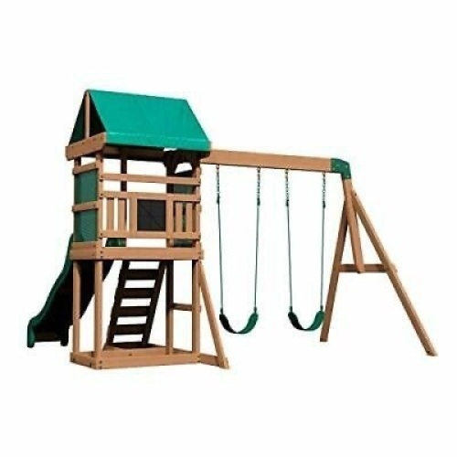 Backyard Discovery Buckley Hill Wooden Swing Set - Lot 23