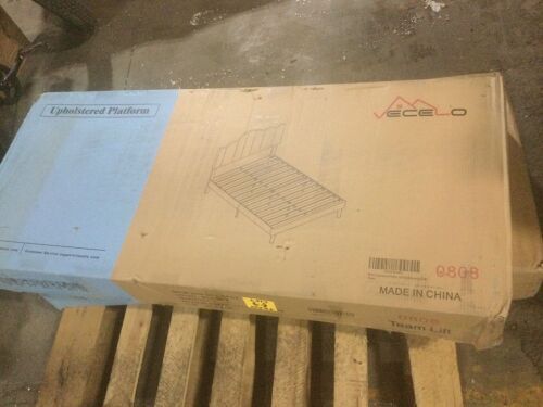 Vecelo Upholstered Bed Frame, Full  - Lot 36