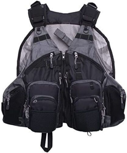Adjustable Fly Fishing Vest with Pockets  - Lot 141