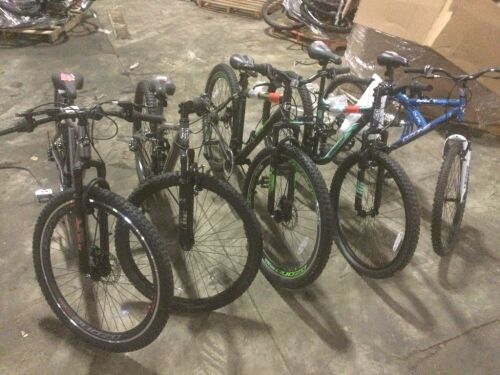 Lot of (5) Mountain Bikes - For Parts or Repair  - Lot 188
