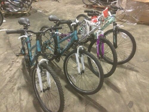 Lot of (4) Mountain Bikes - For Parts or Repair  - Lot 198