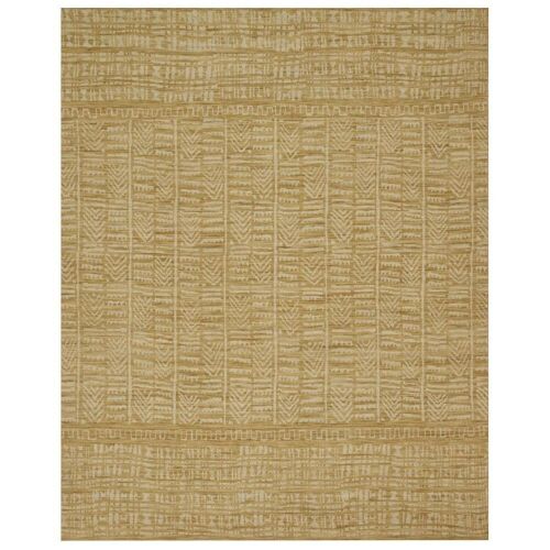 Ellen DeGeneres TJ-01 5' x 7'6" Gold and Ivory Area Rug - Lot 534