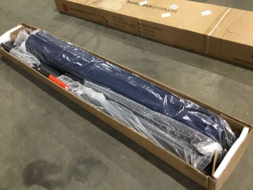 Solar LED Offset Hanging Patio Umbrella w/ Crank Tilt Adjustment - 10ft - Lot 622