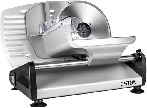 Ostba Electric Deli Food Slicer with Removable 7.5’’ Stainless Steel Blade, Adjustable Thickness, 200W - Lot 781