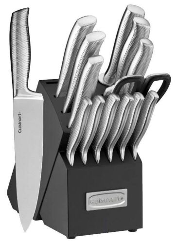 Cuisinart Elite 15pc German Stainless Steel Cutlery Block Set  - Lot 783
