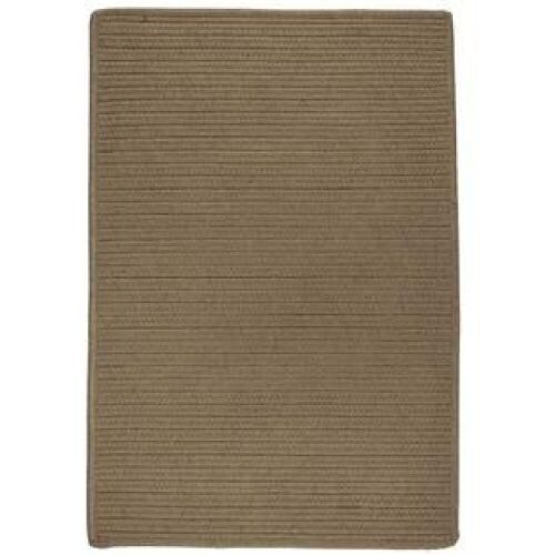 Colonial Mills 5' x 7' Mushroom Brown Handmade Braided Rectangular Area Throw Rug  - Lot 788