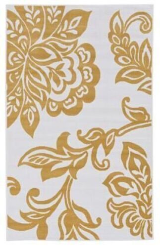 Capri Collection Beige & White Area Rug, 4'4" x 7'3" - Lot 813