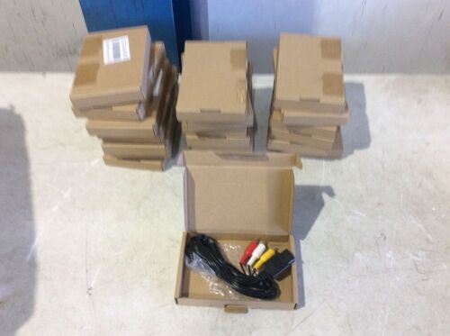 Lot of (20) 6' AV Cable Composite Video Cord Compatible with Nintendo 64/N64/GameCube/Super Nintendo SNES  - Lot 843