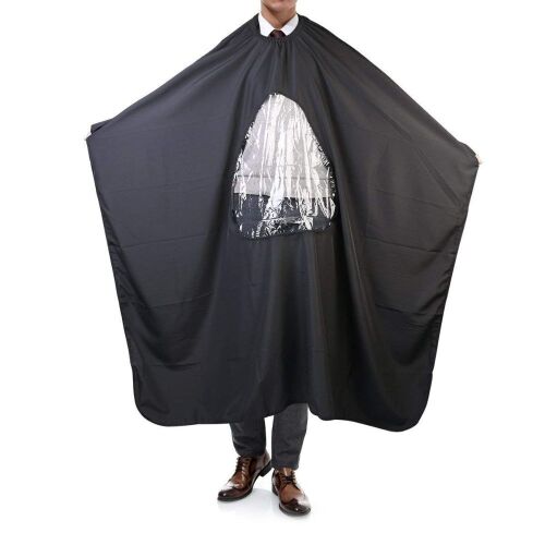Lot of (9) Professional Viewing Window Adult Haircutting Cape with Closure  - Lot 863