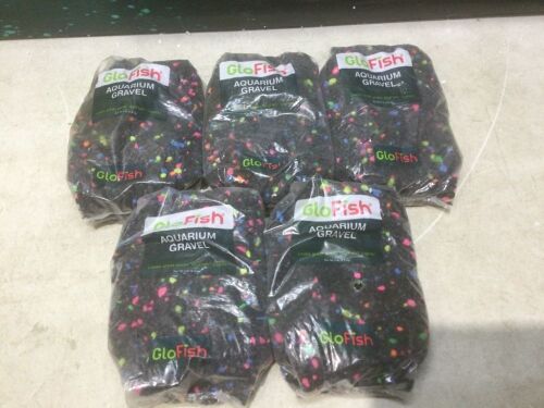 Lot of (5) GloFish Aquarium Gravel, 5 lb Bag - Lot 892