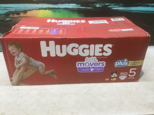 Huggies Little Movers Plus+ Baby Diapers, Size 5, 150 ct - Lot 1022