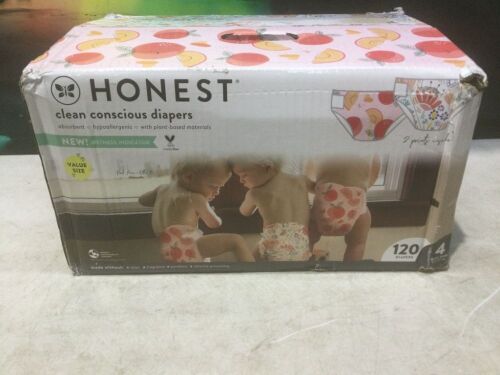 The Honest Company Clean Concious Diapers, Size 4, 120 ct - Lot 1029