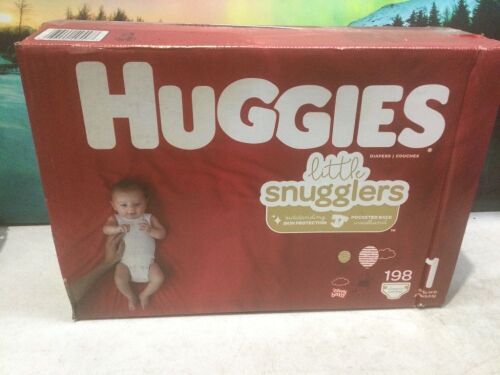 Huggies Little Snugglers Baby Diapers, Size 1, 198 ct  - Lot 1032