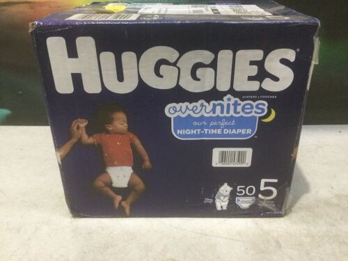 Huggies Overnites Night-Time Baby Diapers, Size 5, 50 ct  - Lot 1060