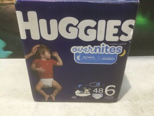 Huggies Overnites Night-Time Baby Diapers, Size 6, 48 ct  - Lot 1070