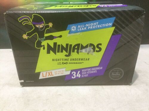 Pampers Ninjamas Night Time Underwear, Size L/XL, 34 ct  - Lot 1084