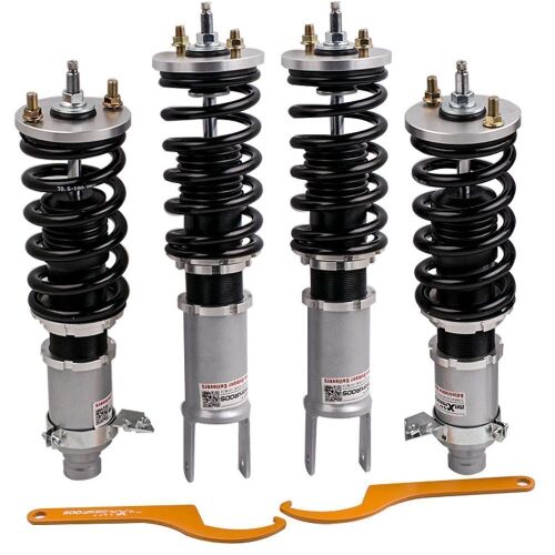 MaXpeedingRods Tuning Full Coilovers Kit Suspensions Shocks Damper Adjustable compatible for Honda Civic 1988-2000 - Lot 1090