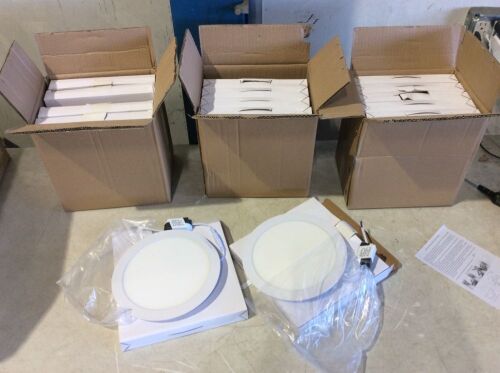 Lot of (15) TKOOFN Recessed LED Flat Panel Ceiling Lights, 18W  - Lot 1113