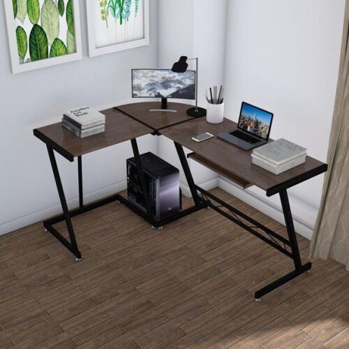Odema L-Shaped Reversible Computer Workstation Gaming Desk  - Lot 1116