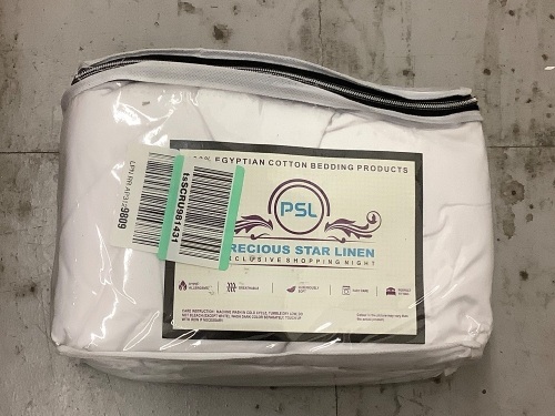 Precious Star Linen 100% Egyptian Cotton Bedding, Super King, Appears New - Lot 14