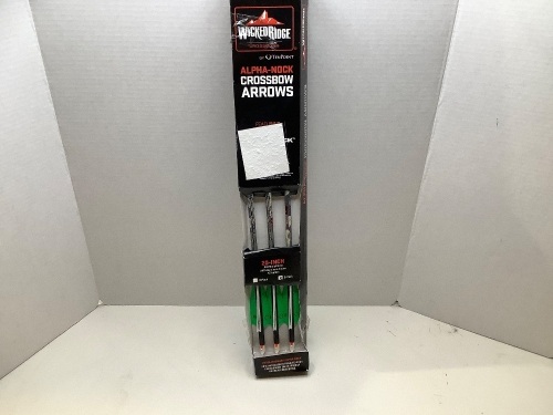 Wicked Ridge Alpha Nock Crossbow Arrows, Ecommerce Return - Lot 122