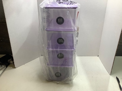 Lot of (4) MDesign Home Decor Containers with Lid, Appears New - Lot 208