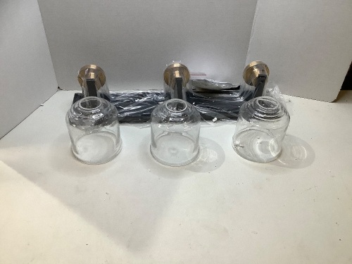 Lot of (2)Black Modern Bathroom Vanity, Appears New - Lot 237