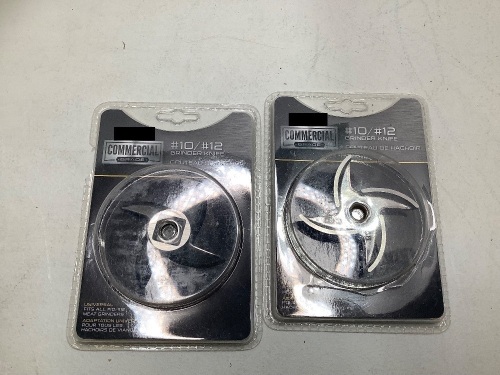 Lot of (2) Commercial Grade #10/#12 Grinder Knife - Lot 262