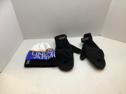 Youth Under Armour Hat, and Glacier Glove set, Ecommerce Return - Lot 283