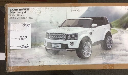 12V 2-Seater Licensed Land Rover Ride-On w/ Parent Remote Control - Lot 1800