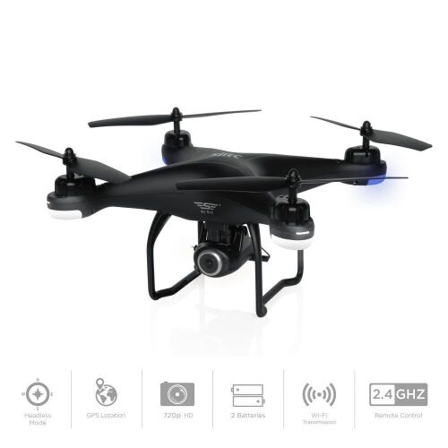 2.4G FPV RC GPS Quadcopter Drone w/720P HD Cam, Auto Return, Follow Mode, VR Headset Compatible - Lot 1805