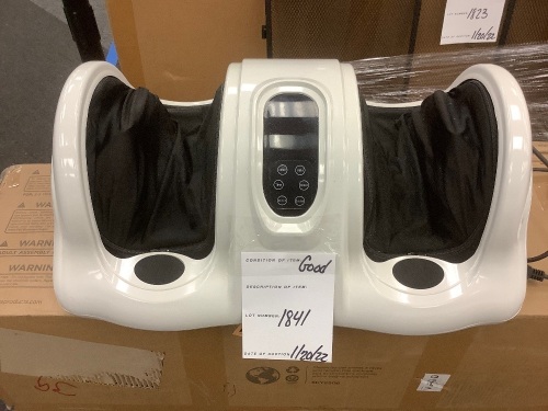 Therapeutic Foot Massager w/ High Intensity Rollers, Remote, 3 Modes - Lot 1841