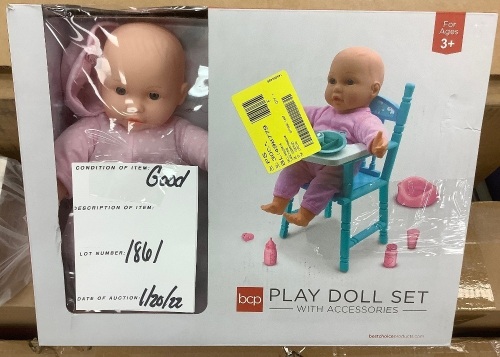 Play Doll Set w/ Accessories - Lot 1861