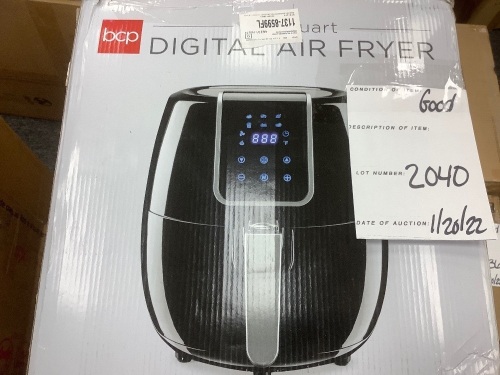 4.2qt 8-in-1 Digital Non-Stick Kitchen Air Fryer - Lot 2040