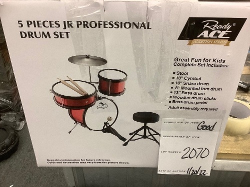 Ready Ace 5 Piece Jr. Professional Drum Set - Lot 2070