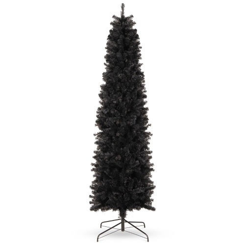 Black Artificial Pencil Holiday Christmas Tree - 7.5ft - Lot 830