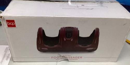 Therapeutic Foot Massager w/ High Intensity Rollers, Remote, 3 Modes - Lot 837