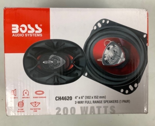 BOSS Audio Systems CH4620 Car Speakers - 100 Watts Each, 4x6 Inch , Full Range, 2 Way - Lot 907