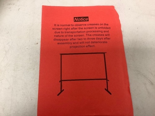 GPX Projector Screen, E-Comm Return - Lot 25