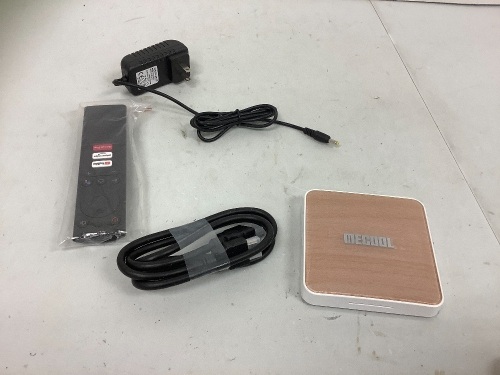 Mecool Hey Google Android TV, Powers Up, E-Commerce Return - Lot 108
