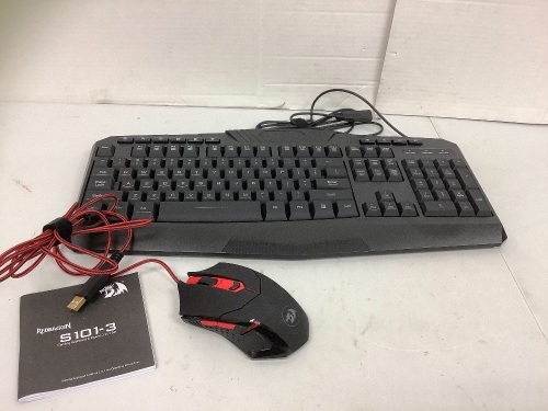 Redragon Gaming Keyboard and Mouse, Powers Up, E-Commerce Return - Lot 152