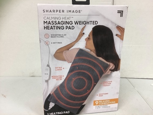Sharper Image Massaging Weighted Heating Pad, Appears New - Lot 165