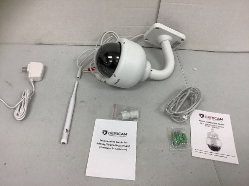 Dericam HD WiFi IP Camera, Powers Up, E-Commerce Return - Lot 179