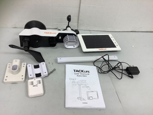 TackLife Weather Station, Powers Up, E-Commerce Return - Lot 186